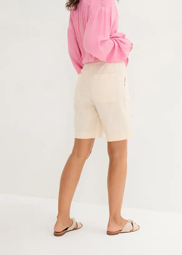 Bermuda en mélange lin et viscose, bonprix