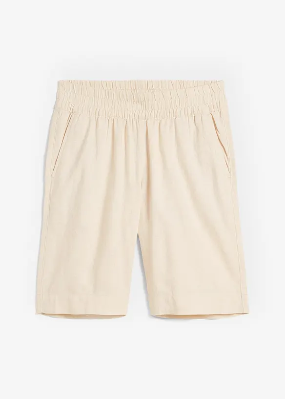 Bermuda en mélange lin et viscose, bonprix