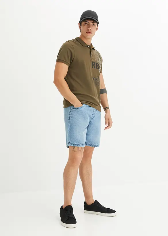 Short long en jean, Regular Fit, bonprix