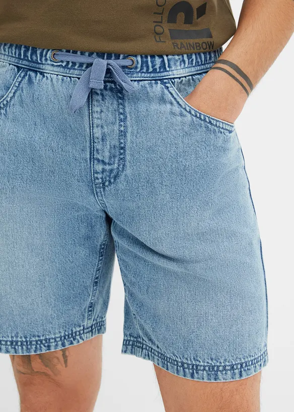 Short long en jean, Regular Fit, bonprix