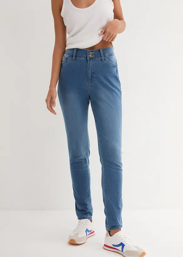 Jean slim taille haute, super stretch, bonprix