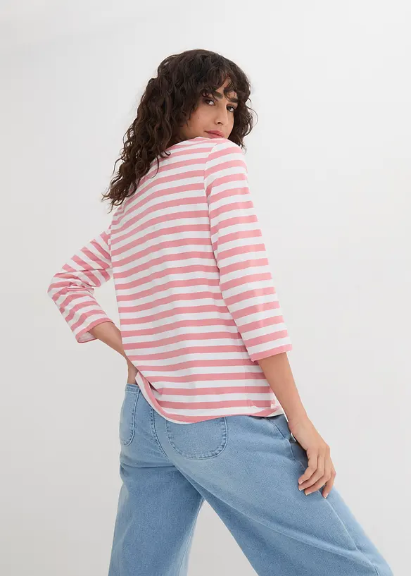 T-shirt à encolure bateau, bonprix