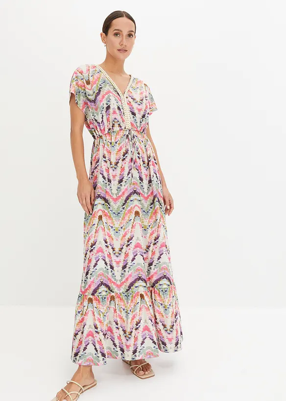 Robe longue imprimée, bonprix