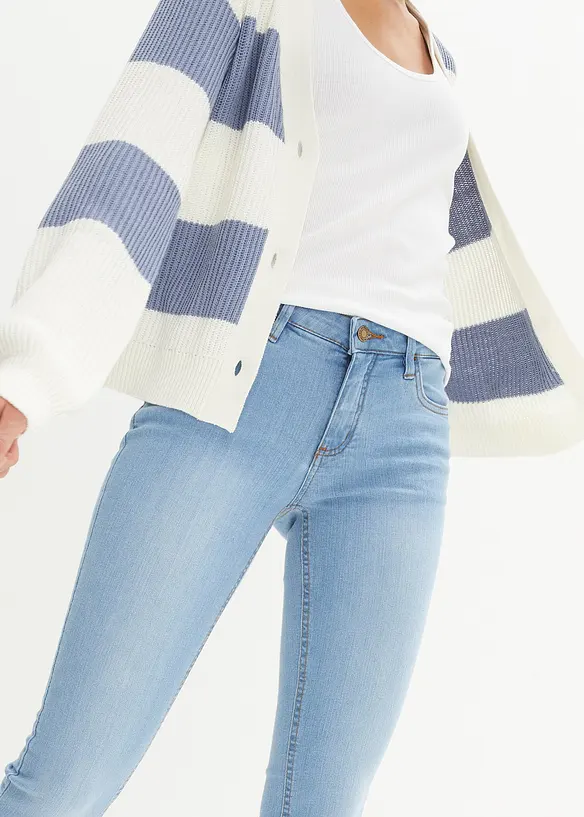 Jean skinny taille mi-haute, extensible, bonprix