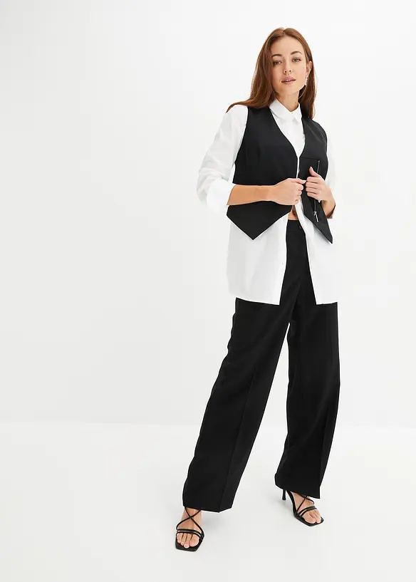Pantalon de tailleur léger en viscose majoritaire, bonprix