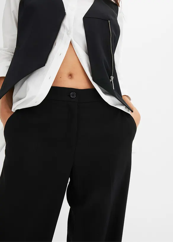 Pantalon de tailleur léger en viscose majoritaire, bonprix