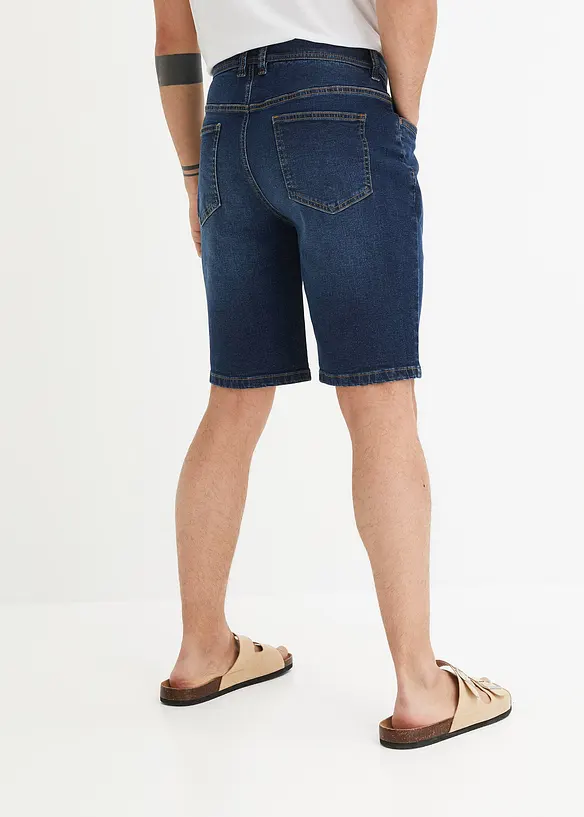 Lot de 2 bermudas en jean extensible, Regular, bonprix