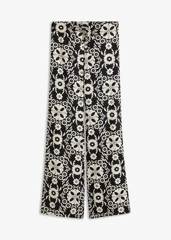 Pantalon imprimé, taille élastiquée, bonprix