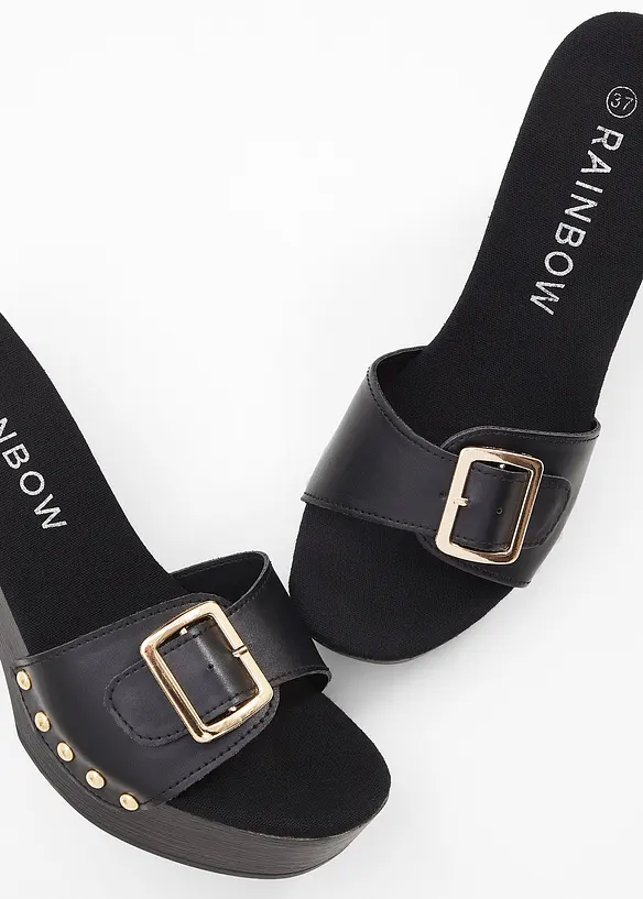 Mules sabots à talons, bonprix