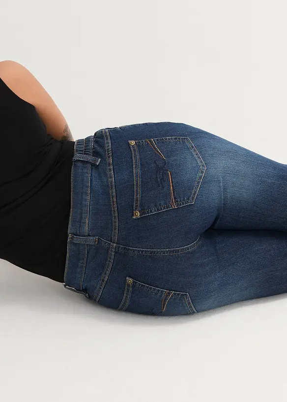 Jean skinny à taille mi-haute élastiquée, bonprix