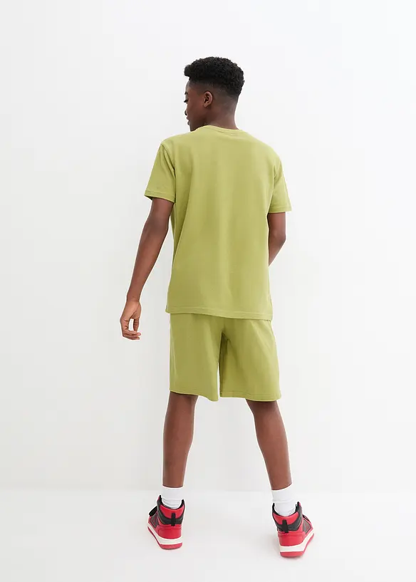 T-shirt et short coton garçon (ens. 2 pces), bonprix