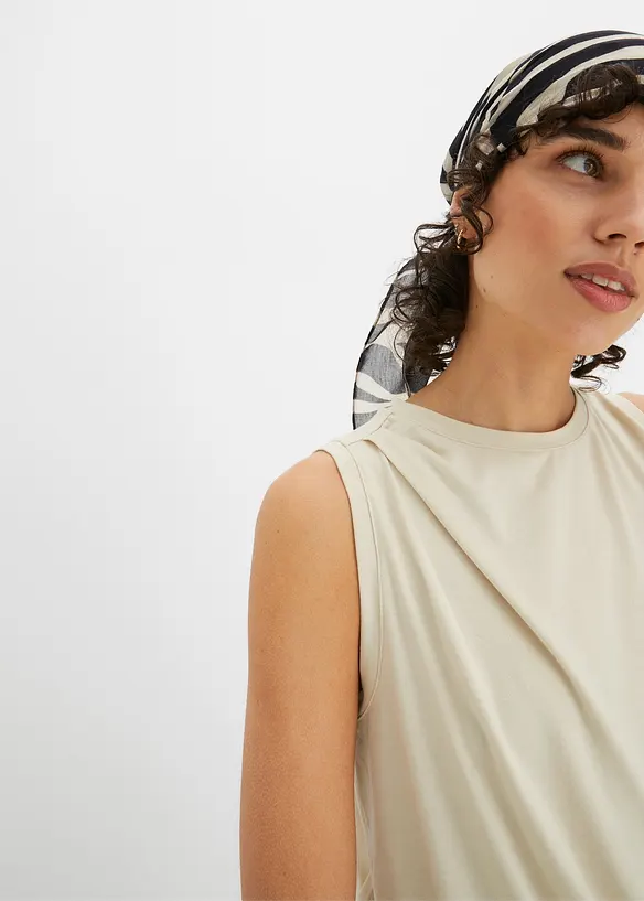 T-shirt avec drapé, bonprix