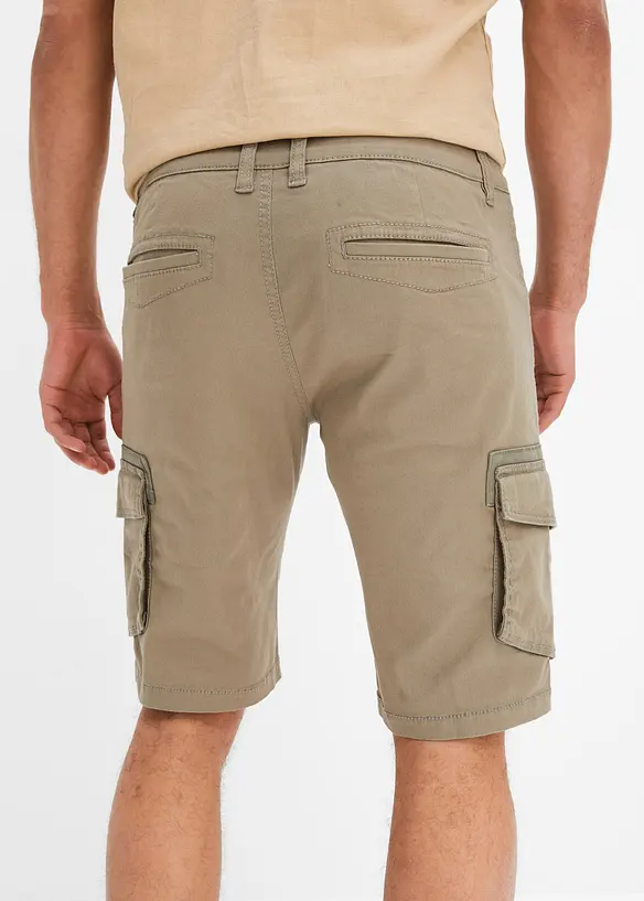Bermuda cargo extensible, Regular Fit, bonprix