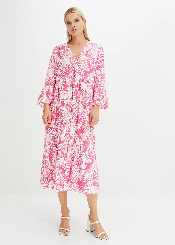 Robe-tunique imprimée en viscose fluide, bonprix