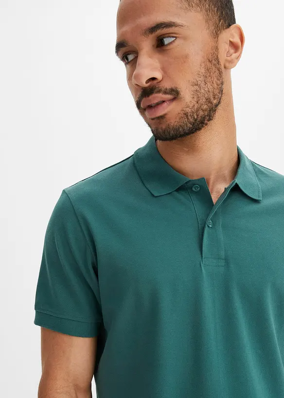 Polo en maille piquée 100% coton, bonprix