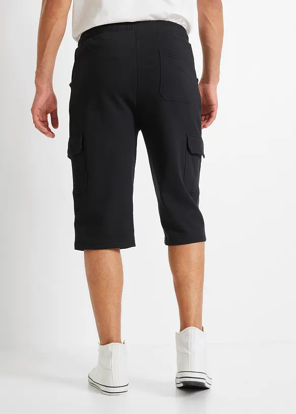 Bermuda long en molleton 100% coton, Regular, bonprix