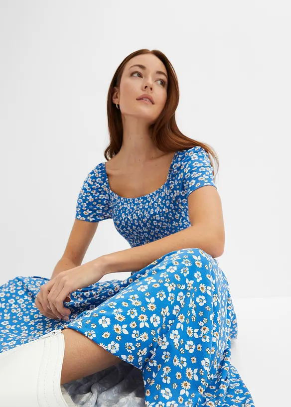 Robe longue imprimée en viscose, bonprix
