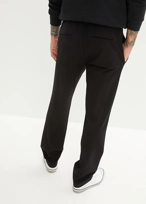 Pantalon extensible à taille élastiquée, droit et ample, bonprix