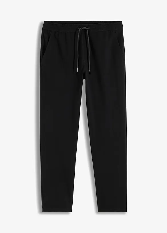 Pantalon extensible à taille élastiquée, droit et ample, bonprix