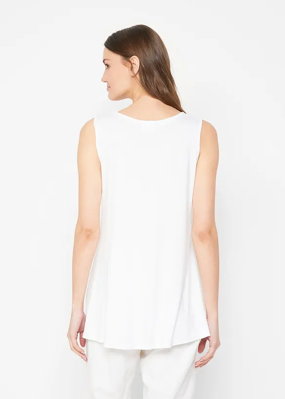 Lot de 2 débardeurs longs en viscose douce, bonprix