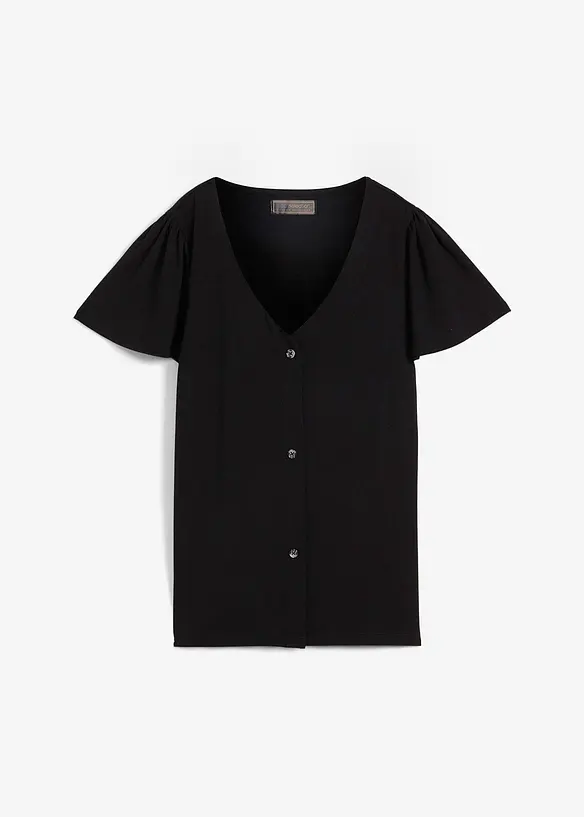 T-shirt boutonné, bonprix