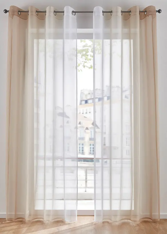 Voilages à effet ombré (2 pces), bonprix