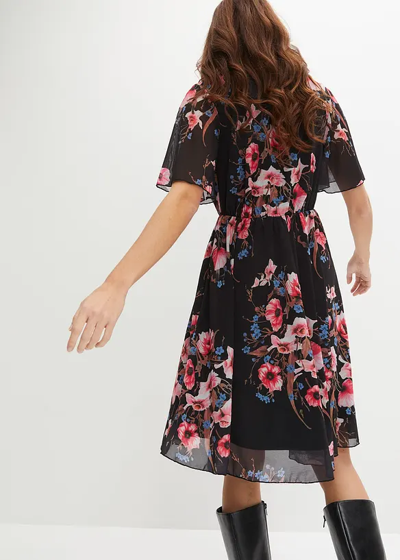 Robe courte en mesh, bonprix
