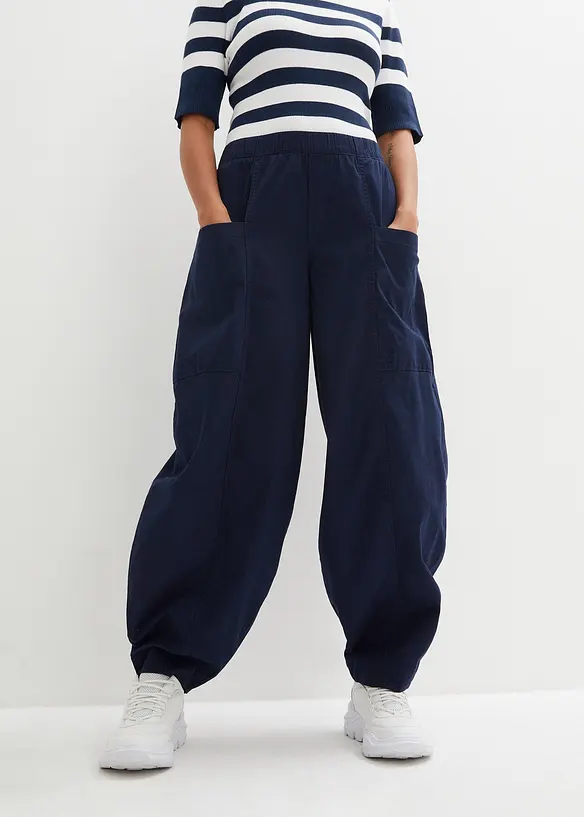 Pantalon en twill de coton extensible, bonprix
