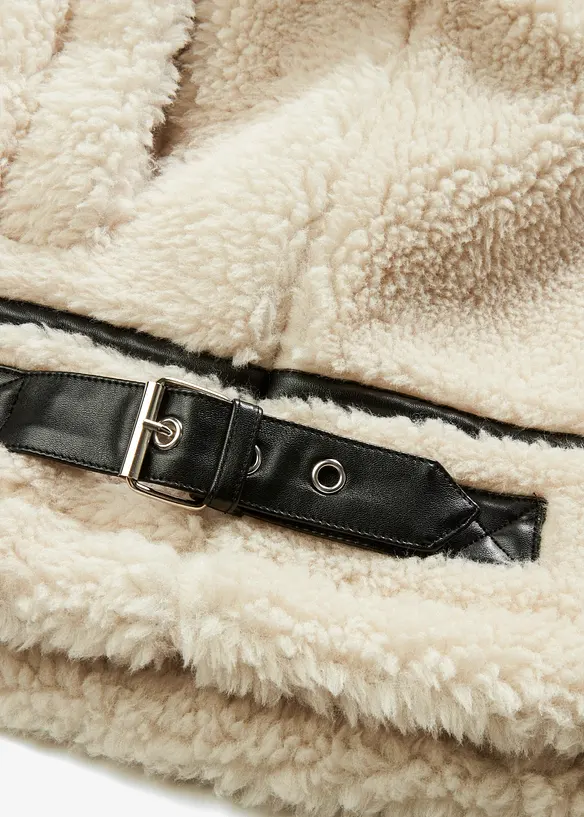 Veste aspect peau de mouton, bonprix