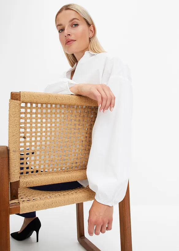 Chemisier oversize 100 % coton, bonprix