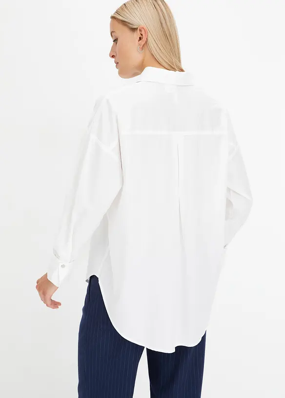 Chemisier oversize 100 % coton, bonprix