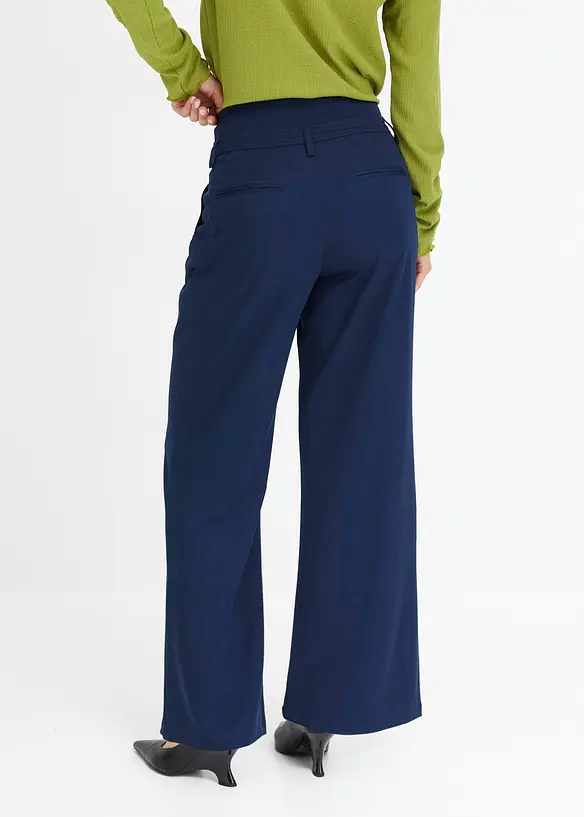 Pantalon évasé taille haute, bonprix