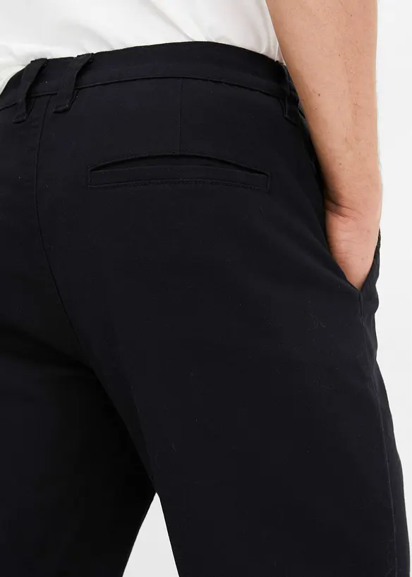 Pantalon chino en coton extensible, ample et droit, bonprix