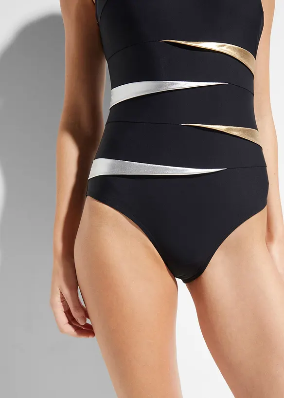 Maillot 1 pièce sculptant, maintien fort, avec empiècements, bonprix