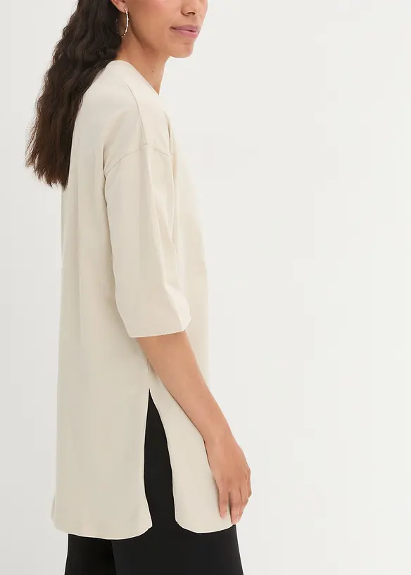 T-shirt long oversize 100% coton, bonprix