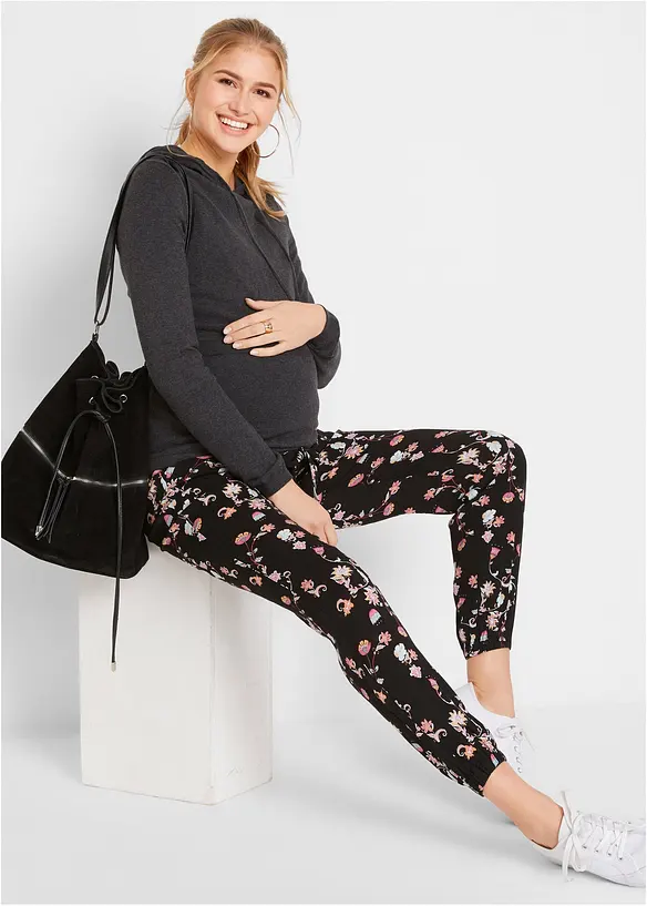 Pantalon de grossesse en viscose légère, loose, bonprix