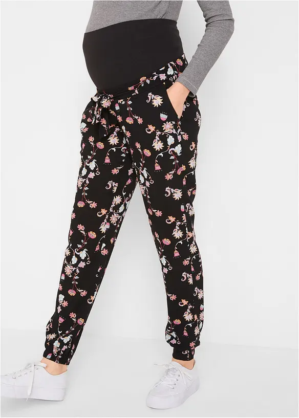Pantalon de grossesse en viscose légère, loose, bonprix