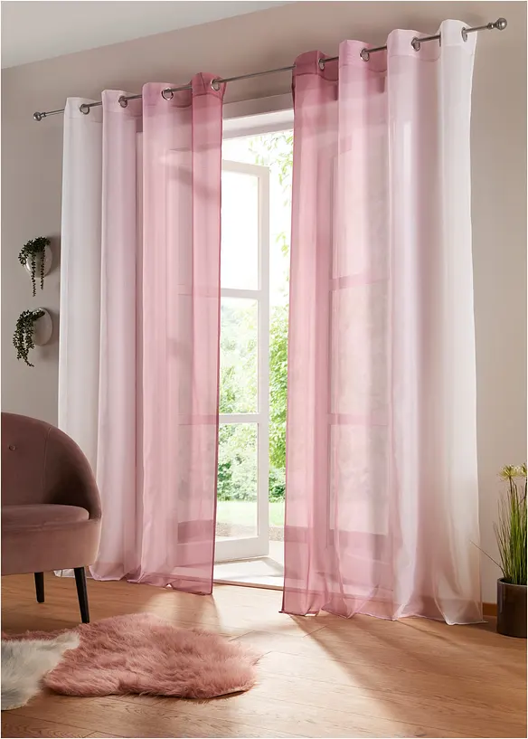 Voilages à effet ombré (2 pces), bonprix