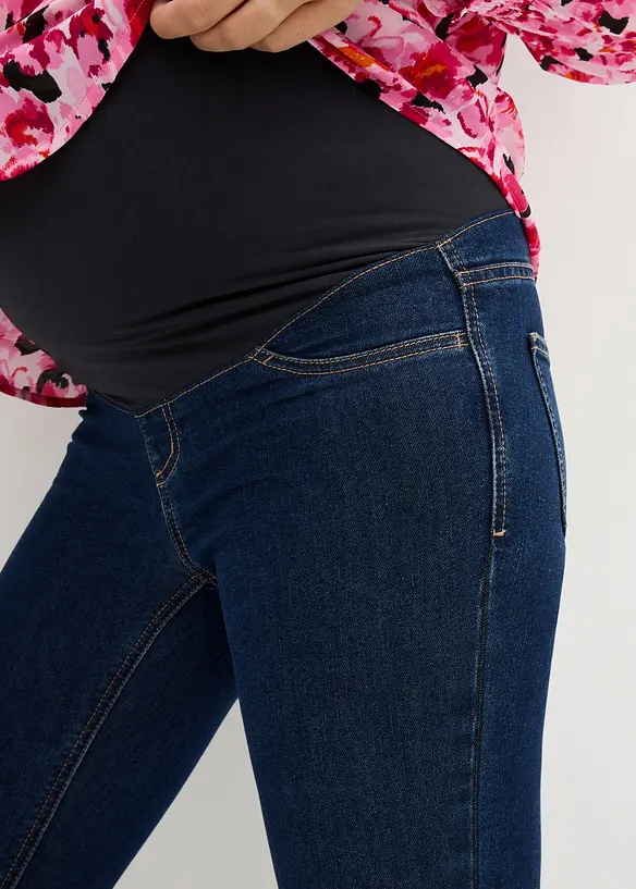 Lot de 2 jeggings de grossesse en coton majoritaire, Skinny, bonprix