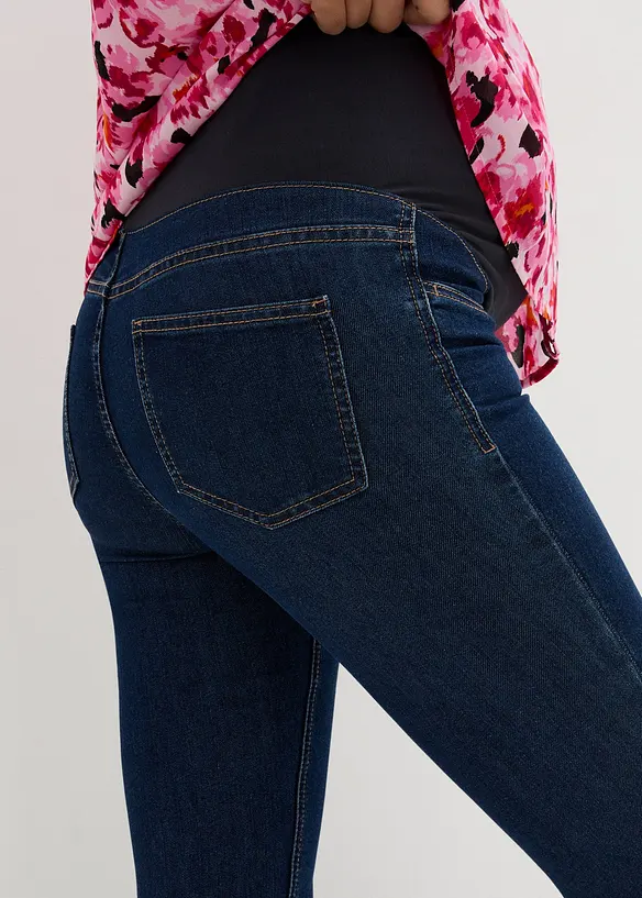 Lot de 2 jeggings de grossesse en coton majoritaire, Skinny, bonprix