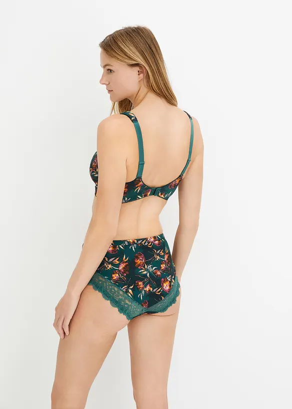 Lot de 2 slips Maxi avec dentelle, bonprix