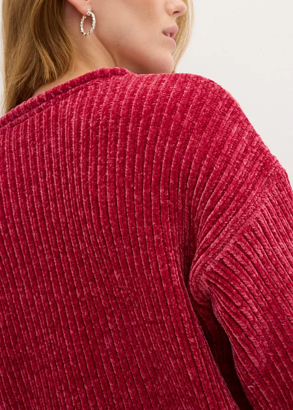 Pull oversize en fil chenille tout doux, bonprix