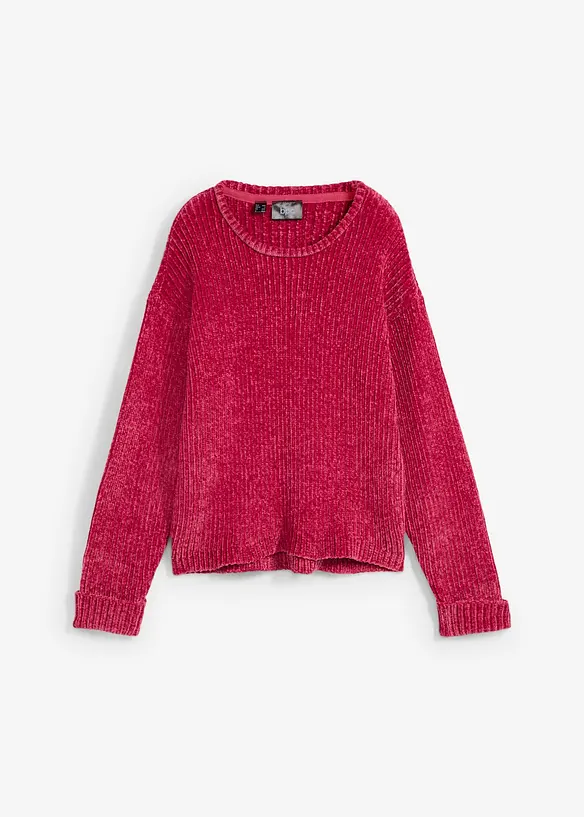 Pull oversize en fil chenille tout doux, bonprix