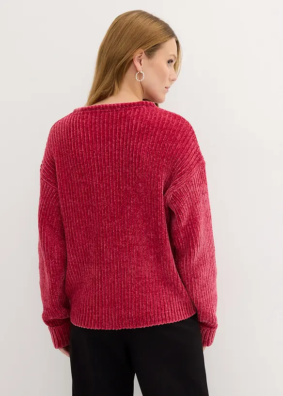Pull oversize en fil chenille tout doux, bonprix