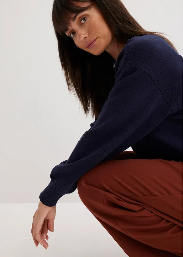 Blouson en maille 100% coton, bonprix