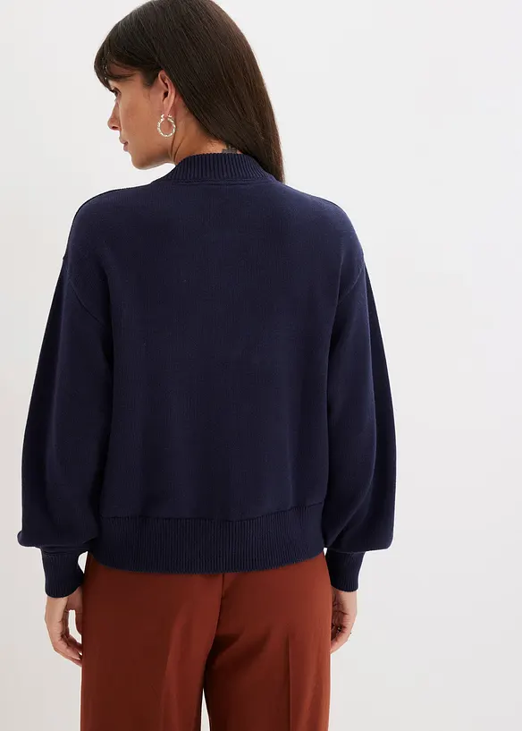 Blouson en maille 100% coton, bonprix