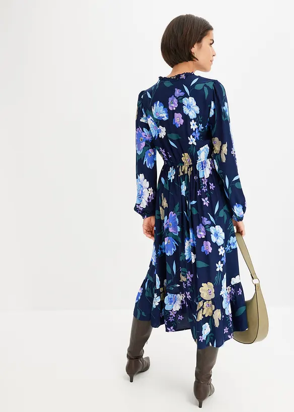 Robe midi en viscose fluide, bonprix