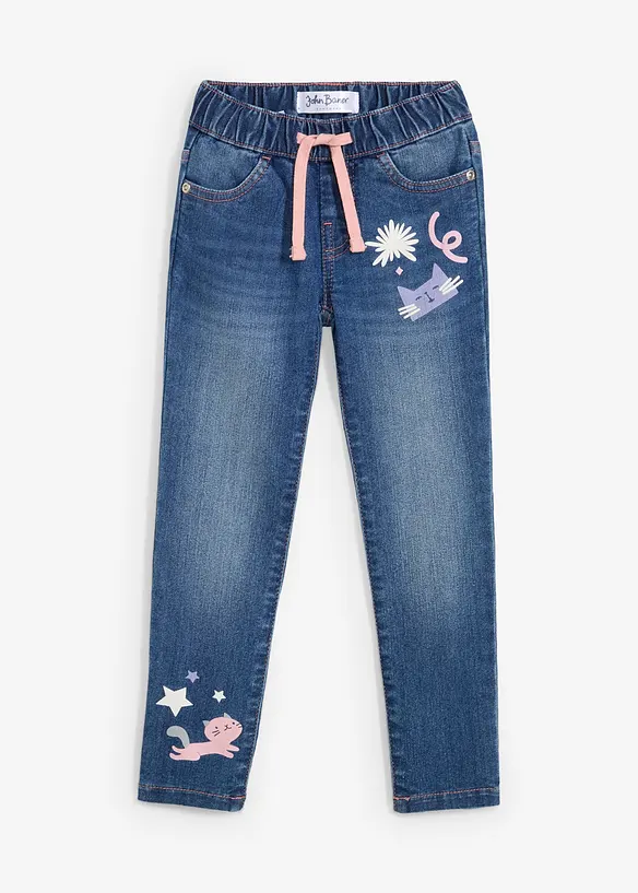 Jean droit, taille mi-haute, bonprix