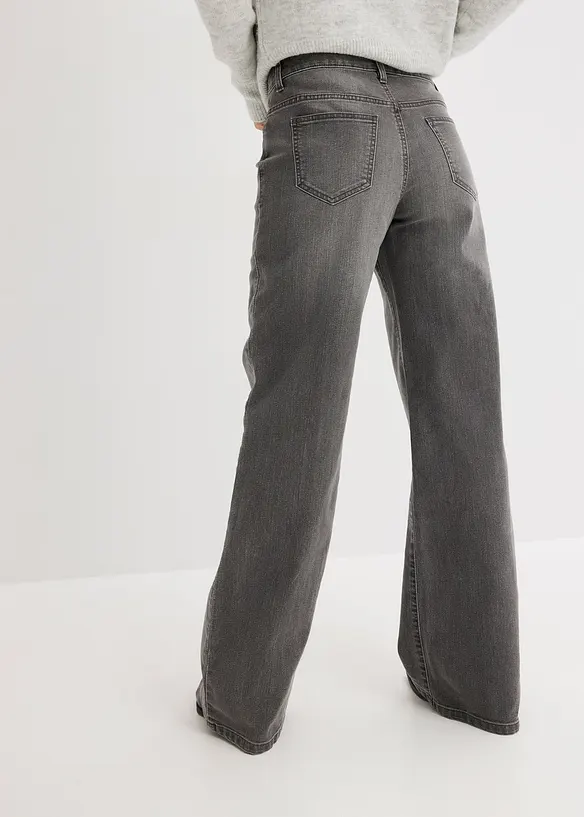 Jean large taille mi-haute, extensible, bonprix
