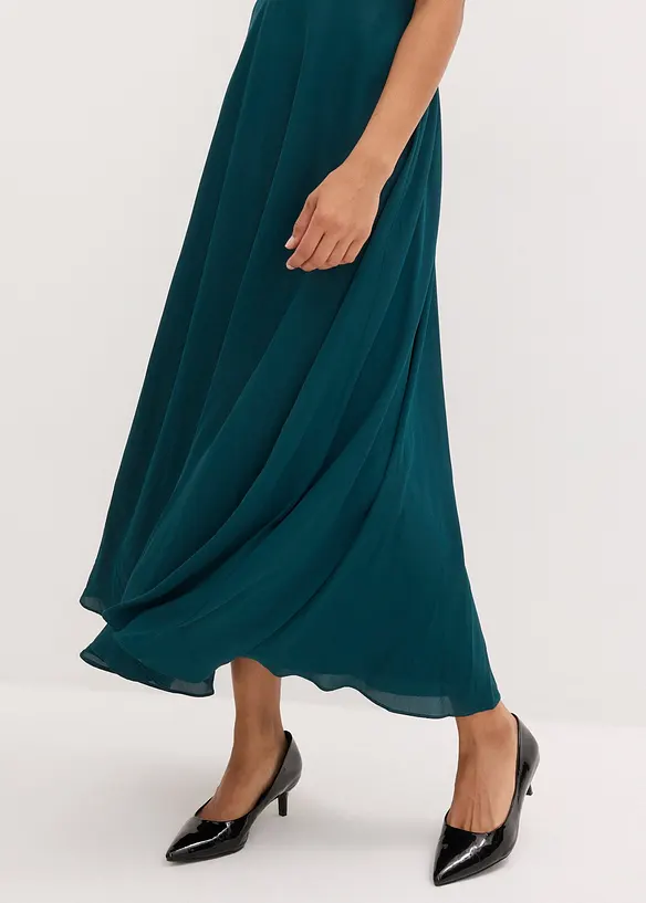 Robe longue brodée de sequins, bonprix